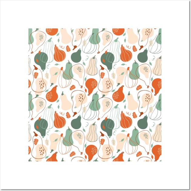 Pumpkin pattern Wall Art by DanielK